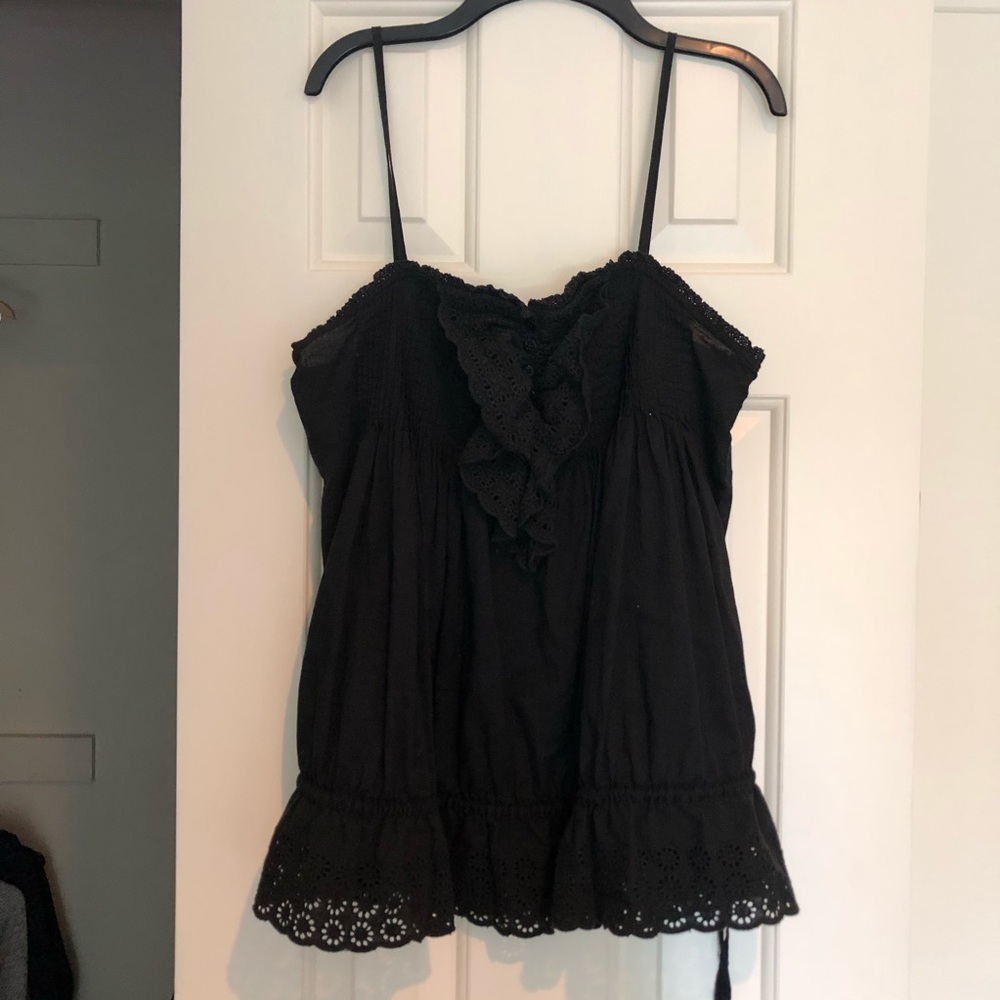 Black detailed tank top